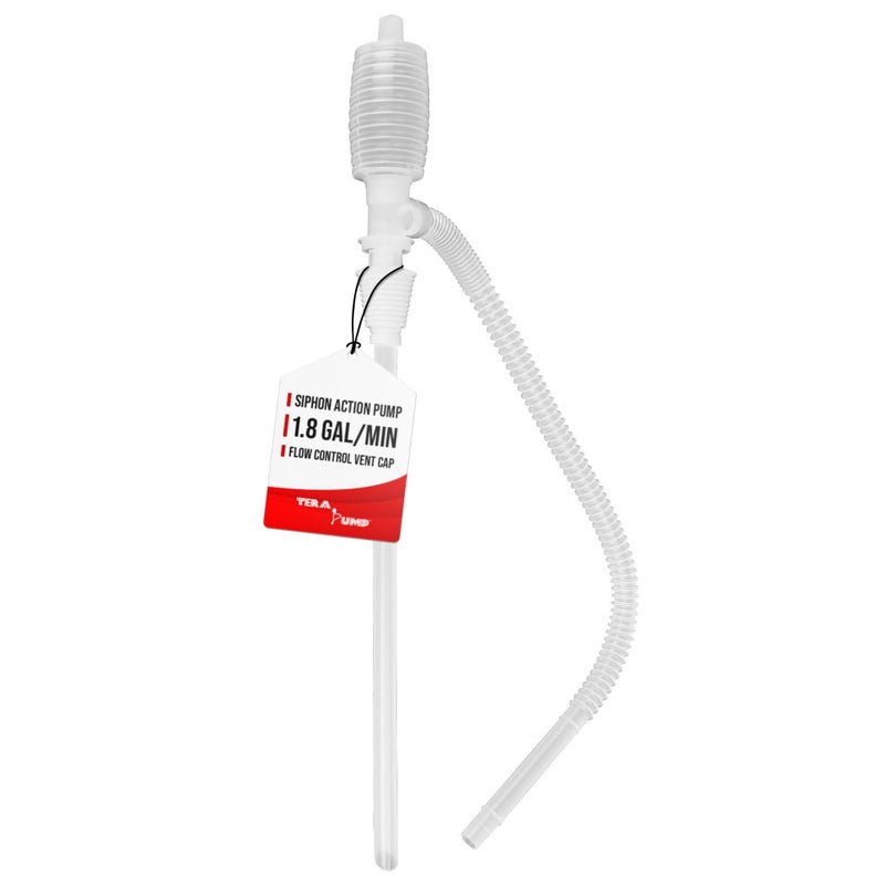 TERA PUMP TRCSIPHON Acid and Water based Chemicals Resistant Manual Hand Siphon Pump (Applicable Liquids: non-potable water, gasoline, kerosene & diesel and more) - Image 1